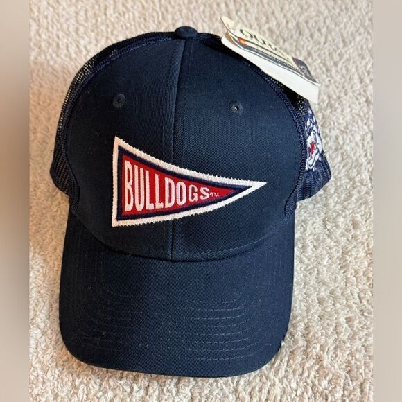 Ouray Hat Bulldogs zone Tucker cap Embroidered baseball cap Navy New - Picture 1 of 15